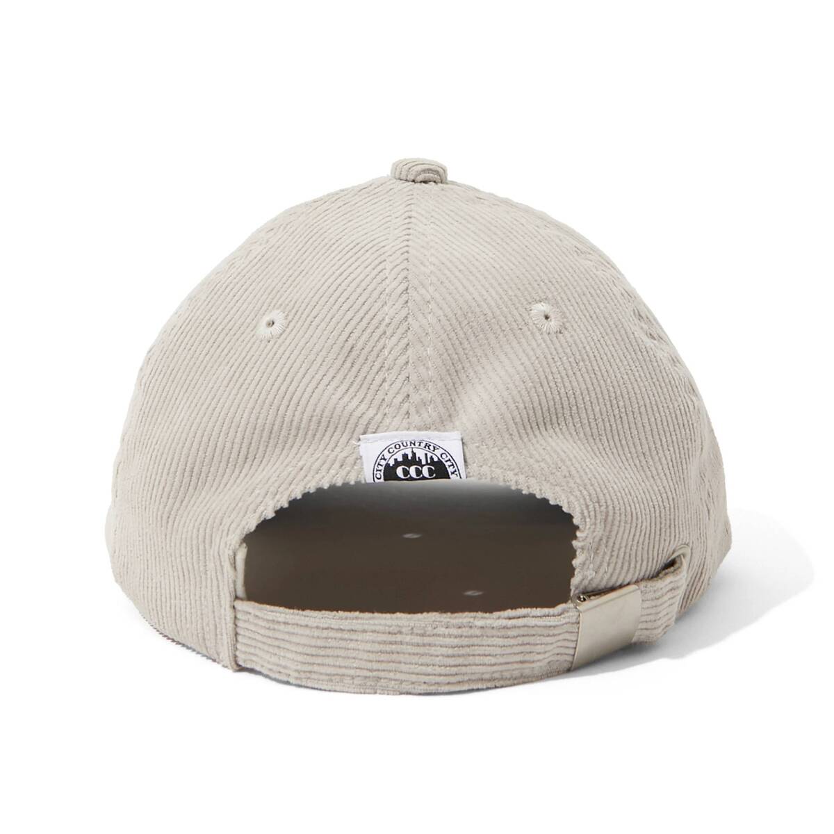 CITY COUNTRY CITY Embroidered Logo Corduroy Cap -gray/blue - 画像3枚目