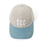 CITY COUNTRY CITY Embroidered Logo Corduroy Cap -gray/blue 2