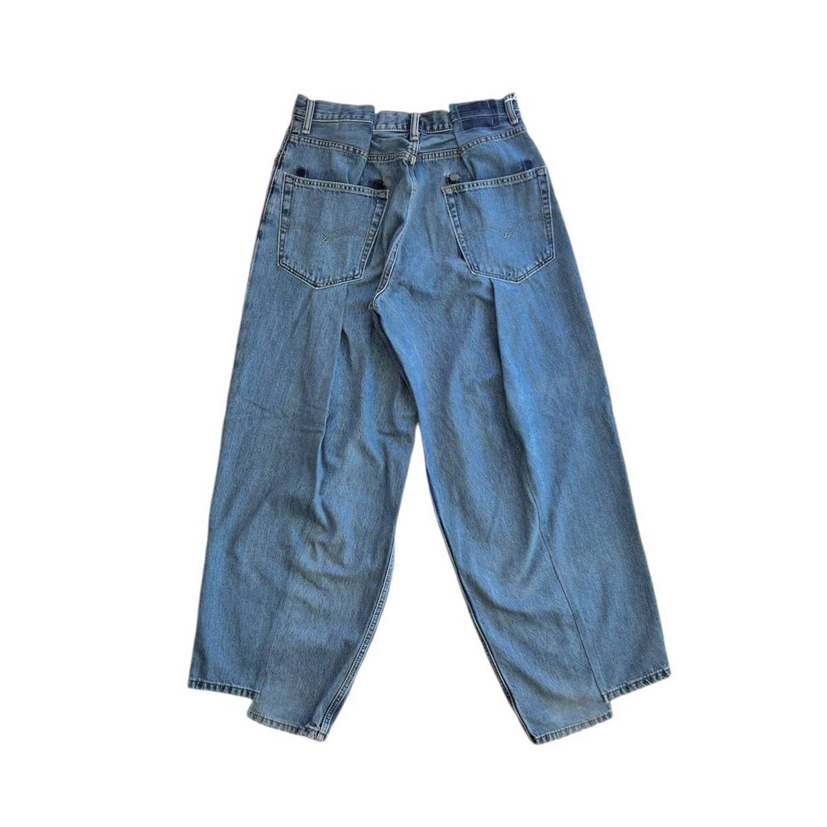 OLDPARK 4 tuck jeans blue -L - 画像3枚目