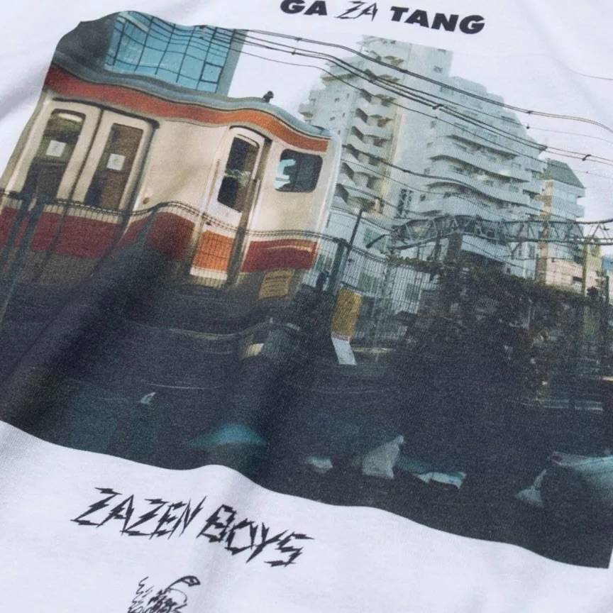 TANGTANG ZAZEN BOYS x gasatang AIMAIMOYOUNOSILHOUETTE / short sleeve T-shirt - 画像4枚目