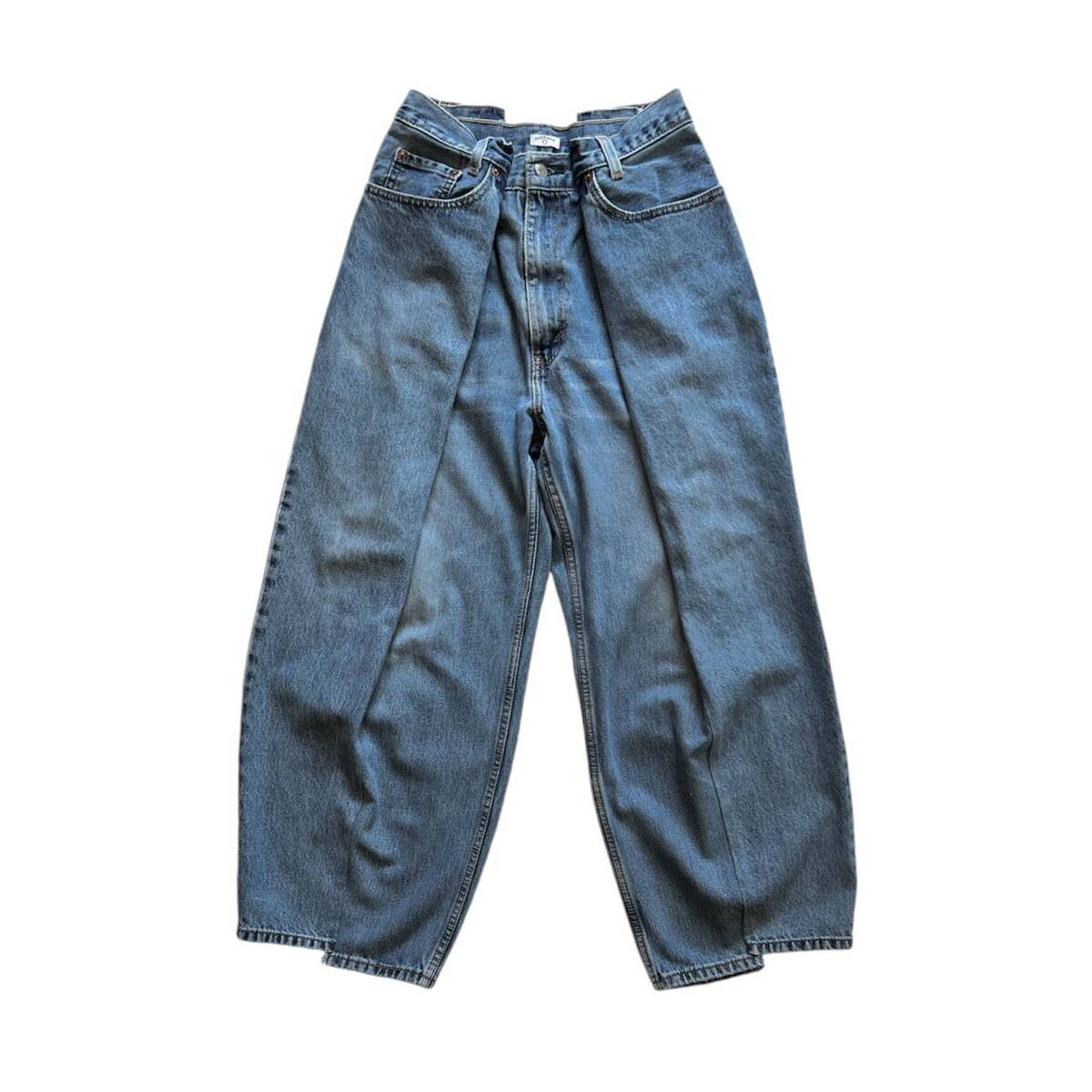 OLDPARK 4 tuck jeans blue -XS - 画像3枚目