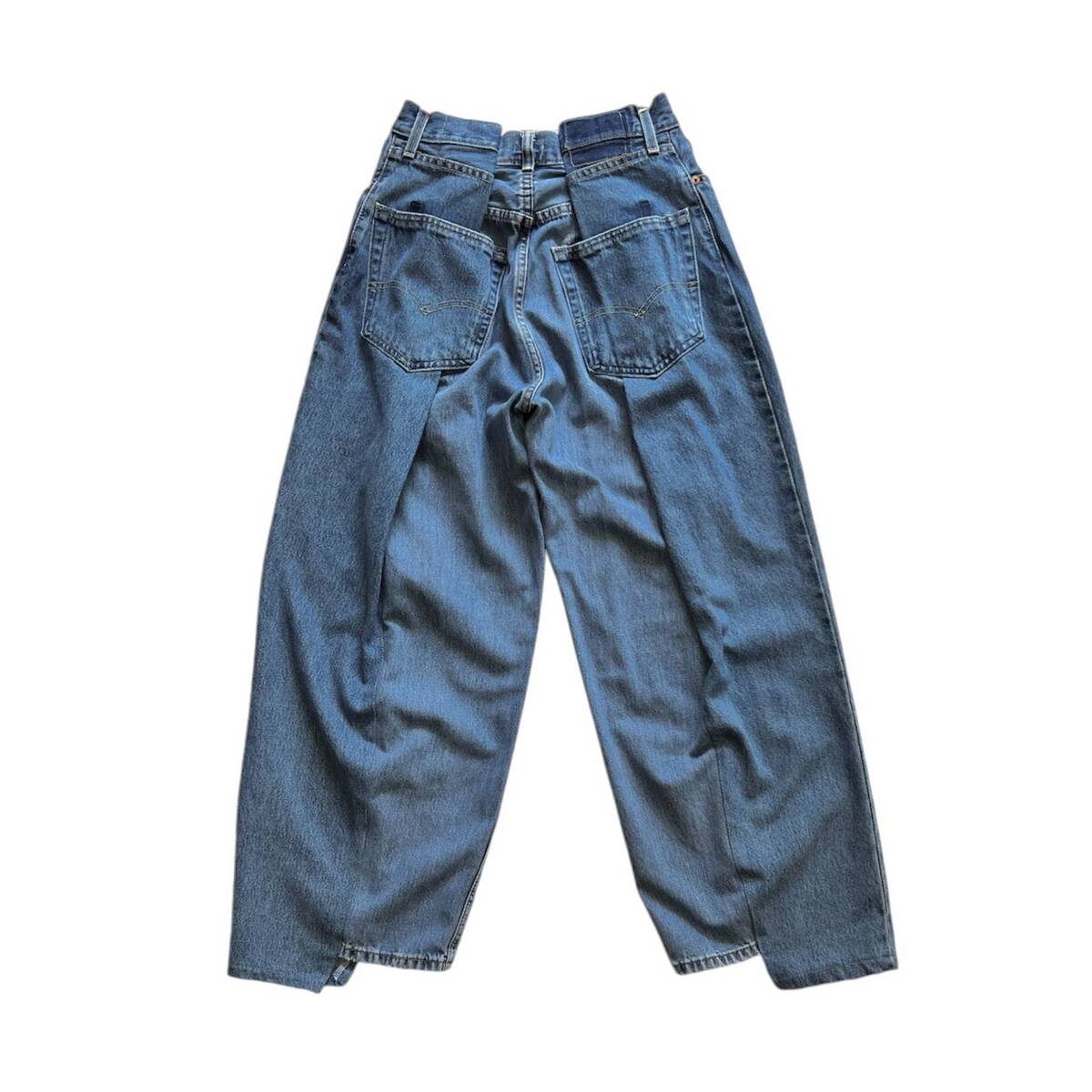 OLDPARK 4 tuck jeans blue -XS - 画像2枚目