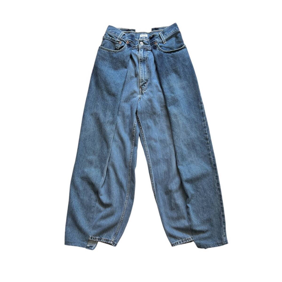 OLDPARK 4 tuck jeans blue -XS 1