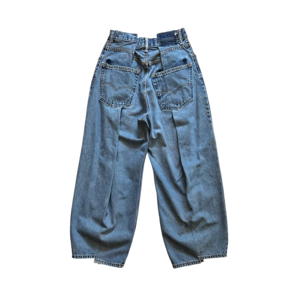 OLDPARK 4 tuck jeans blue -XS - 画像4枚目