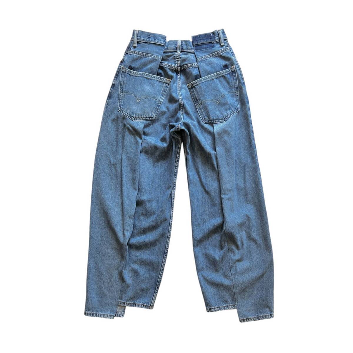 OLDPARK 4 tuck jeans blue -S - 画像4枚目