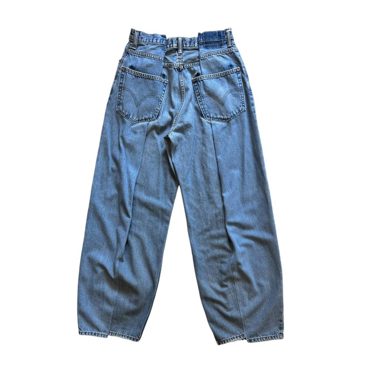 OLDPARK 4 tuck jeans blue -M - 画像2枚目