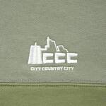 CITY COUNTRY CITY half button cotton sweat shirts -od 2