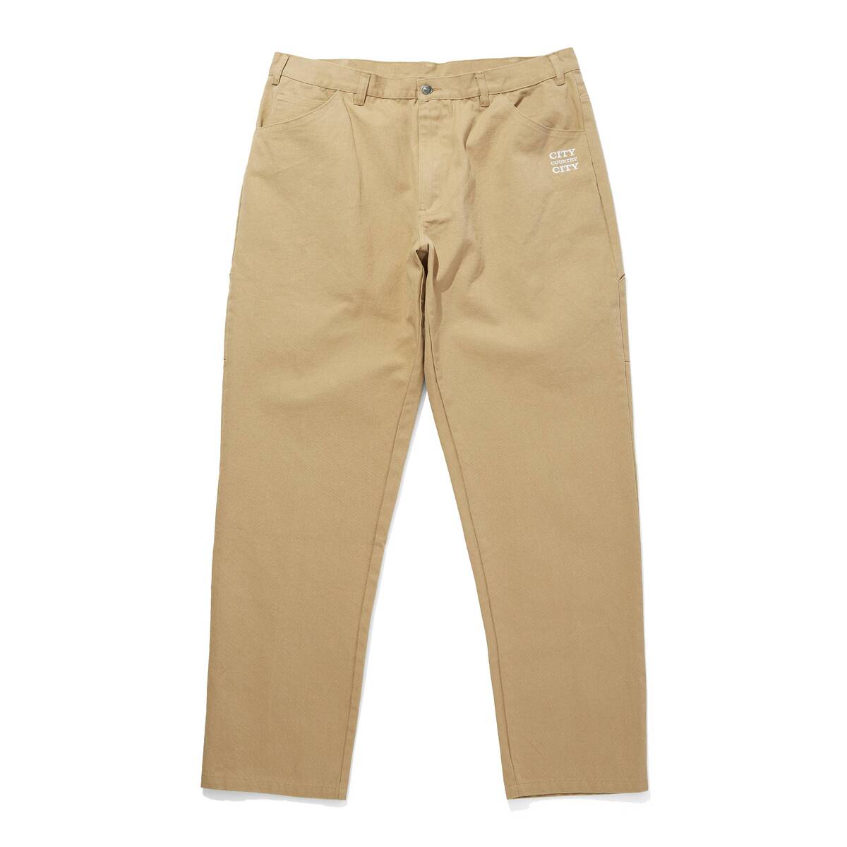 CITY COUNTRY CITY canvas baggy pants -coffee 1