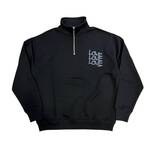 TODAY edition "LOVE" harf zip collered sweat -black 1