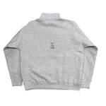 TODAY edition "LOVE" harf zip collered sweat -gray 3