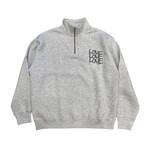 TODAY edition "LOVE" harf zip collered sweat -gray 1