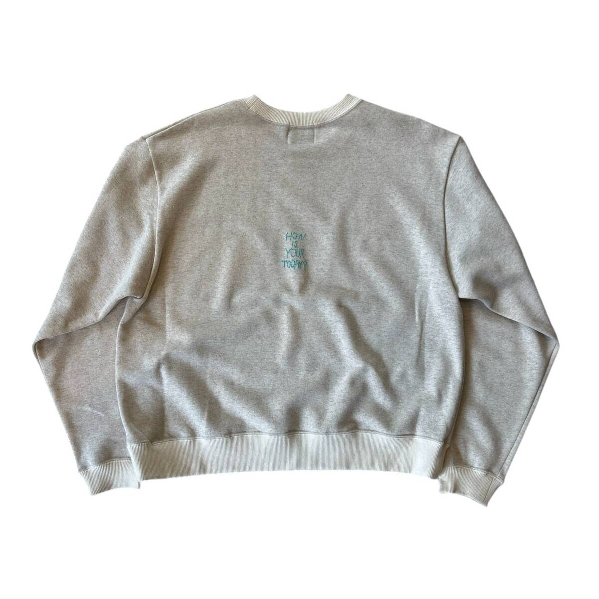 TODAY edition "LOVE" Glitter crewneck sweat -oatmeal - 画像2枚目