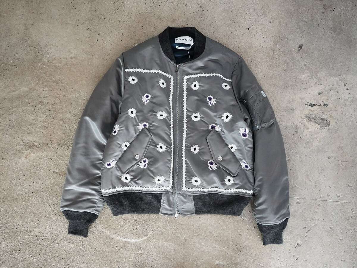 NOMA t.d. (ノーマテキスタイルデザイン) / BANDANA HAND EMBROIDERY FLIGHT JACKET 1