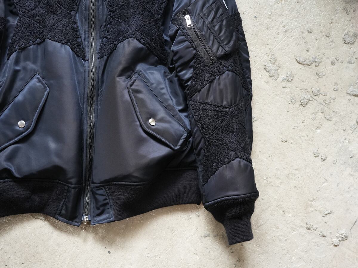 NOMA t.d.(ノーマテキスタイルデザイン) / THE CRAFT HAND EMBROIDERY FLIGHT JACKET - 画像2枚目