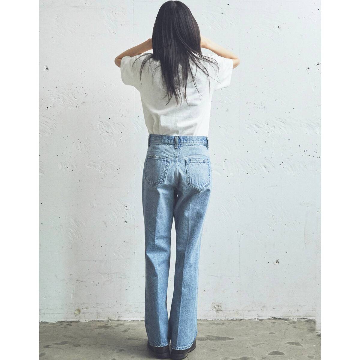 KURO "FLOWER STITCHING ON BUTTOCKS DENIM PANTS 002" - 画像4枚目