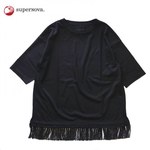 superNova. Fringe Tee -Black  superNova. Fringe Tee -Black 1