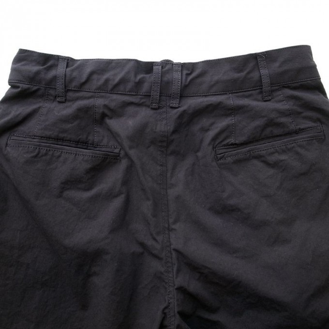 superNova. Wide Shorts Powder Snow Oxford -Black - 画像5枚目