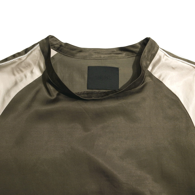 WEYEP  SUKA Pullover Shirts -Olive / Nutural - 画像3枚目