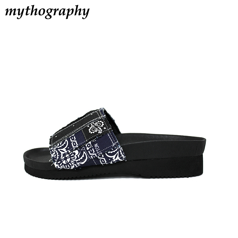 mythography  Patchwork Bandana Sandal -Navy - 画像3枚目