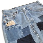 Working Class Heroes Remake Mondrian Patch Denim Pants 4