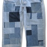 Working Class Heroes Remake Mondrian Patch Denim Pants 3