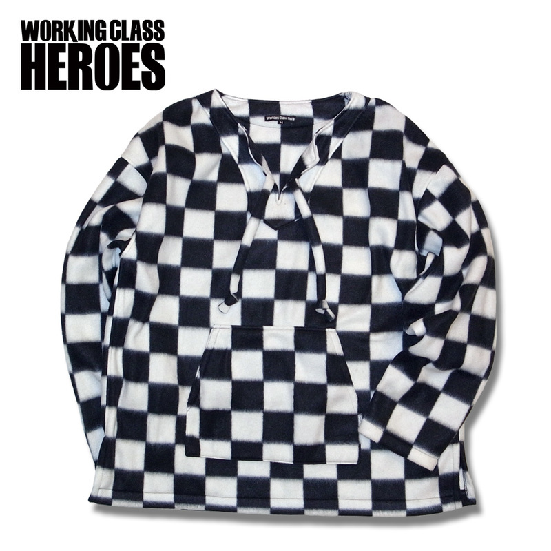 Working Class Heroes Polly Shirt -Checkered Flag 1