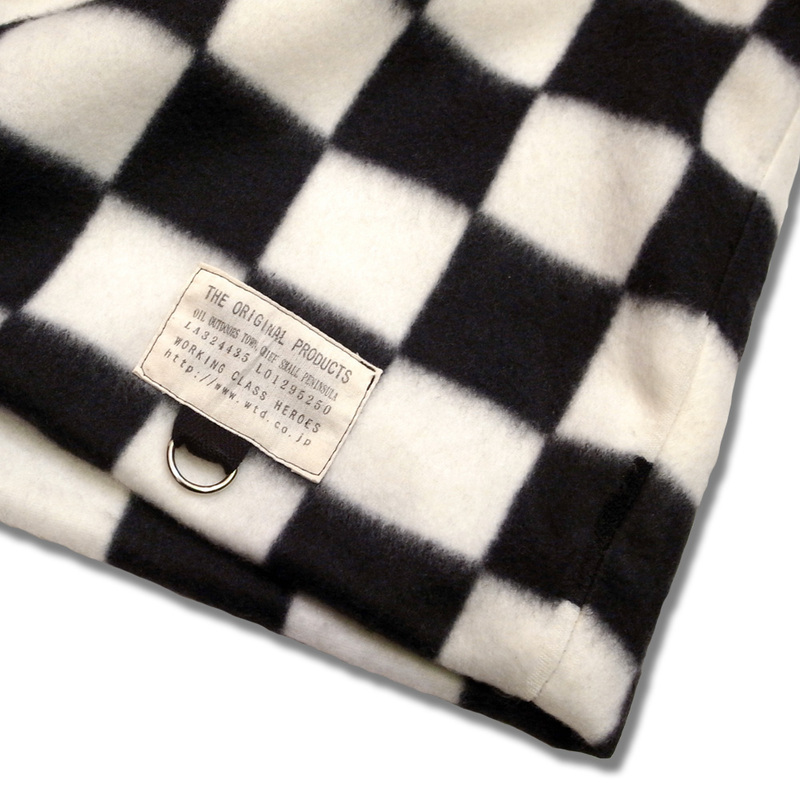 Working Class Heroes Checkered flag Fleece Snood - 画像3枚目