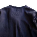 Working Class Heroes Chambray Waffle Henry Neck Shirt -Black 4