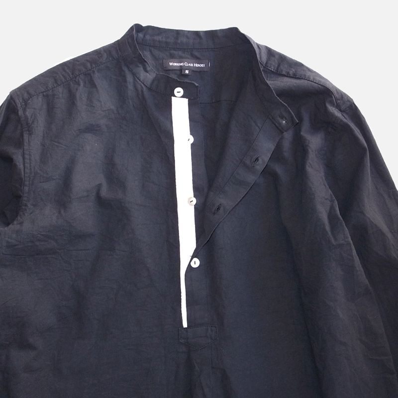 WCH 50's Style Stand Caller Shirts -Black - 画像3枚目