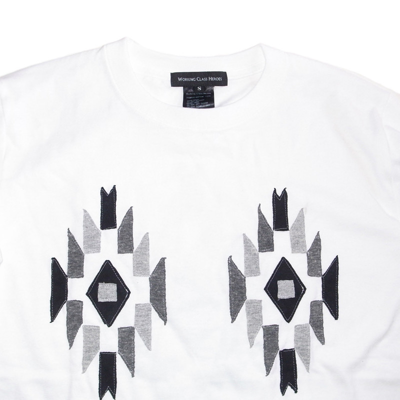 WCH Patchwork Ortega LS Tee -White - 画像4枚目