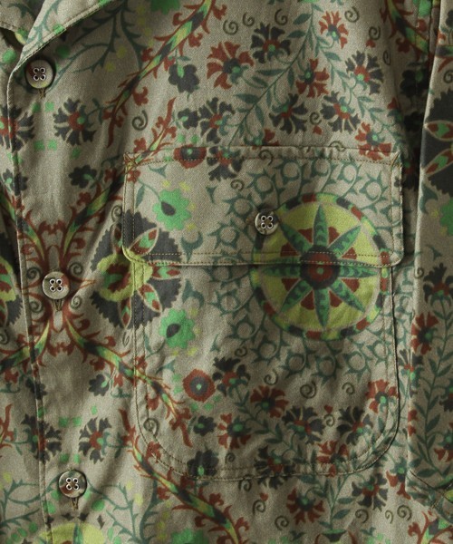 WhiteMountaineering　Flower Printed open collar shirts - 画像5枚目