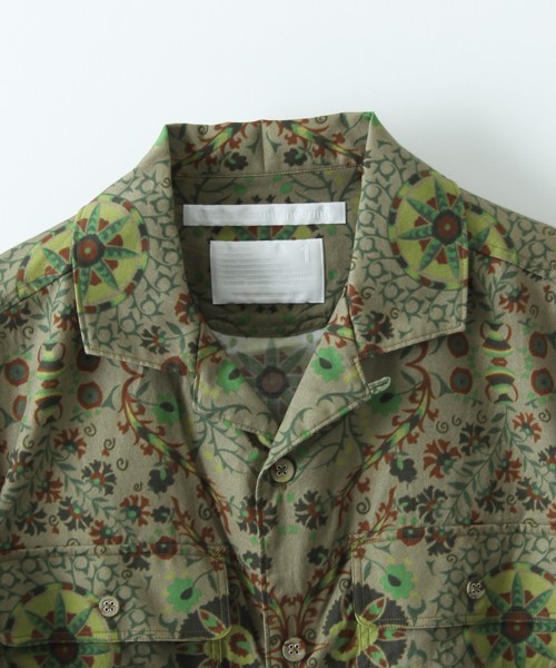 WhiteMountaineering　Flower Printed open collar shirts - 画像2枚目