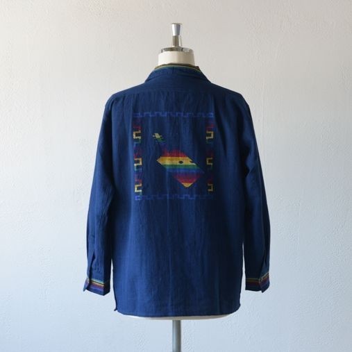 Long Sleeve Quetzal Shirt - Guitar Indigo - 画像2枚目