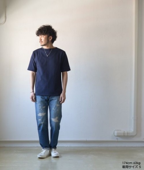 OUESSANT S/S - 03JC1325/1 - NAVY - 画像4枚目