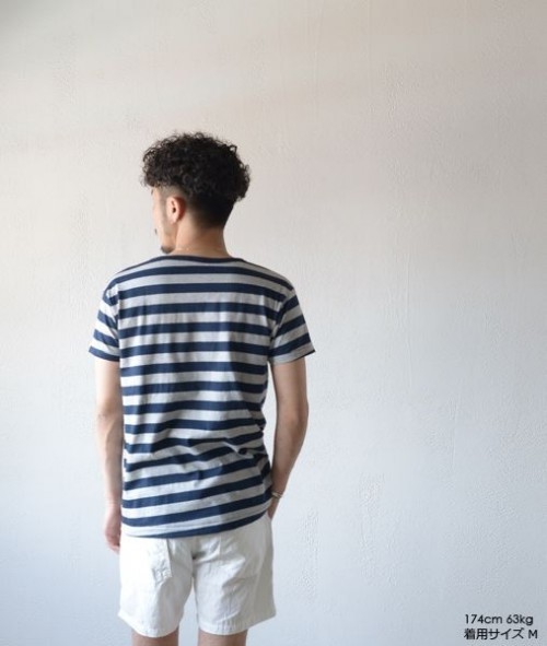 S/S STRIPE BASIC CREW TEE - 画像4枚目