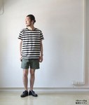 S/S STRIPE BASIC CREW TEE 5