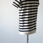 S/S STRIPE BASIC CREW TEE 3