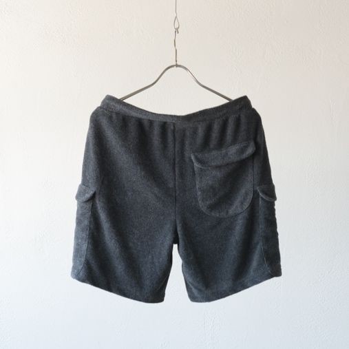 Heather Pile Shorts - T/CHARCOAL - 画像2枚目