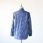 Short Collar Shirt - Floral Lawn - Navy 3