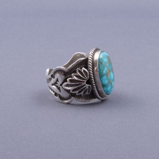 8.3ct Turquoise Mountain Ring／8.3カラット ターコイズ マウンテン リング - 画像3枚目