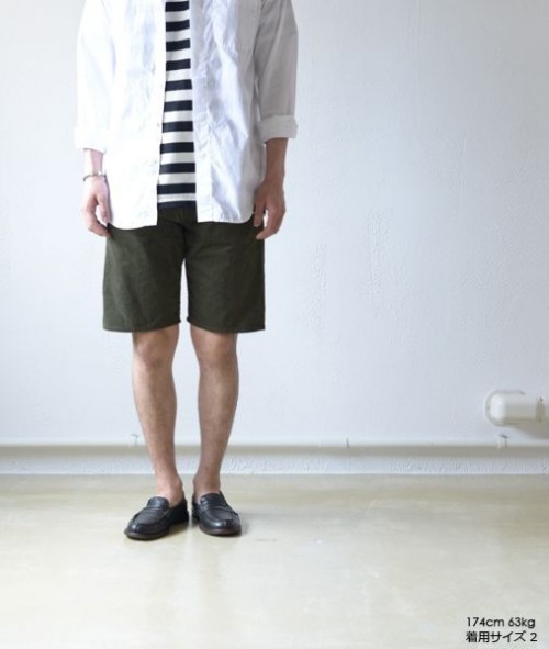 80’s dead stock 5 Pocket Shorts - Olive【Dead Stock／デッドストック】 - 画像5枚目