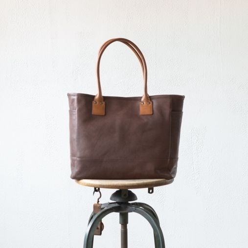 BAG19 Tote Bag - Goat leather - Brown【MOTO／モト】 1