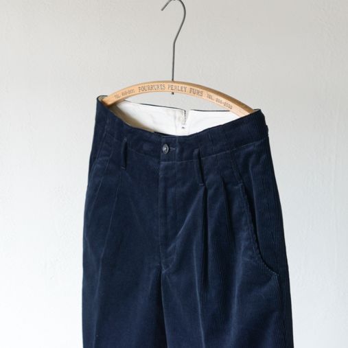 GULF STREAM PANTS Bar.8.1 - Corduroy - nvy【MOJITO／モヒート