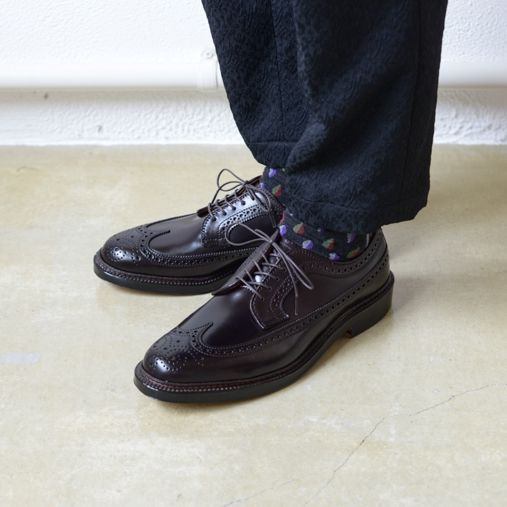 LONG WING TIP BLUCHER OX - Cordovan【Alden】 - 画像5枚目