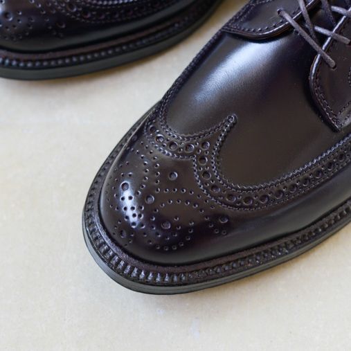 LONG WING TIP BLUCHER OX - Cordovan【Alden】 - 画像2枚目