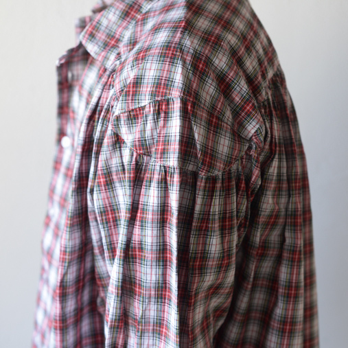 Painter Shirt - Tartan Check - Red/White【AiE】 - 画像4枚目