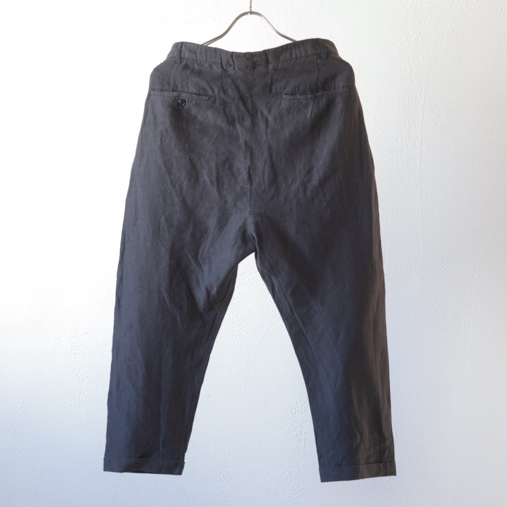 Tencel Linen Sarrouel Pants - Off Black【mando】 - 画像2枚目