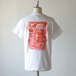 Printed T-shirt - Data - Wht/Red【Dead Feelings】 2