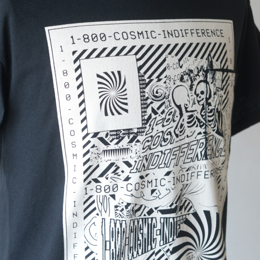 Printed T-shirt - Cosmic Indifference - Blk/Wht【Dead Feelin】 - 画像3枚目