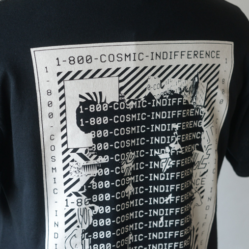 Printed T-shirt - Cosmic Indifference - Blk/Wht【Dead Feelin】 - 画像4枚目